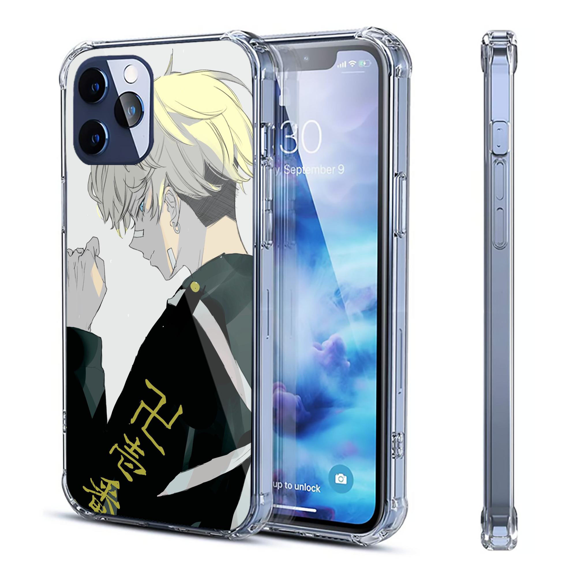 （画像用） 東京リベンジャーズ Tokyo Revengers 【iPhone 12シリーズ対応】透明スマホケース（クリアソフトケース）